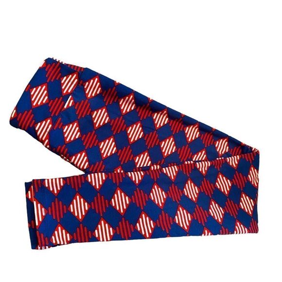 0742 LuLaRoe Leggings Diamonds and Stripes Tween Girls 8/10/12/14 New - Picture 1 of 4